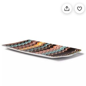 Missoni For Target Stoneware Serving Tray Colore Zig Zag Print